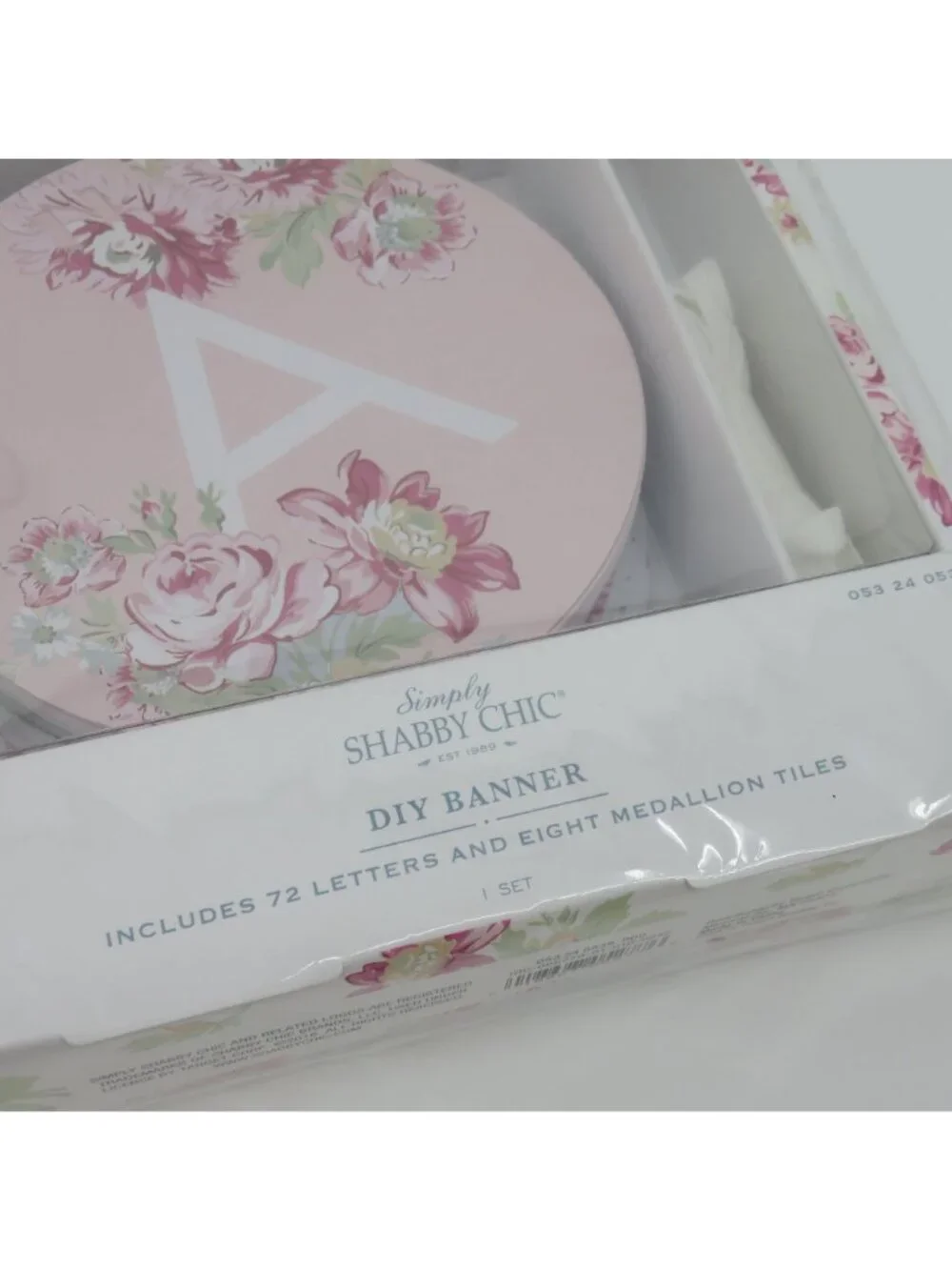 Simply Shabby Chic DIY Banner Pastel Rose Floral Flower Party Decoration NEW